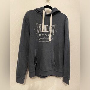 Everlast Sports Hoodie Sweater Sweatshirt Adult Large M Gray aged comfortable